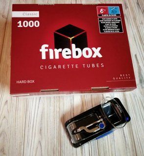 Электрическая машинка для набивки гильз табаком + Firebox 1000шт. Гильз 44 фото